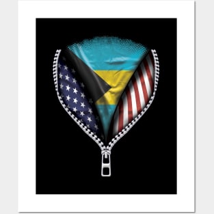 Bahamian Flag  Bahamas Flag American Flag Zip Down - Gift for Bahamian From Bahamas Posters and Art